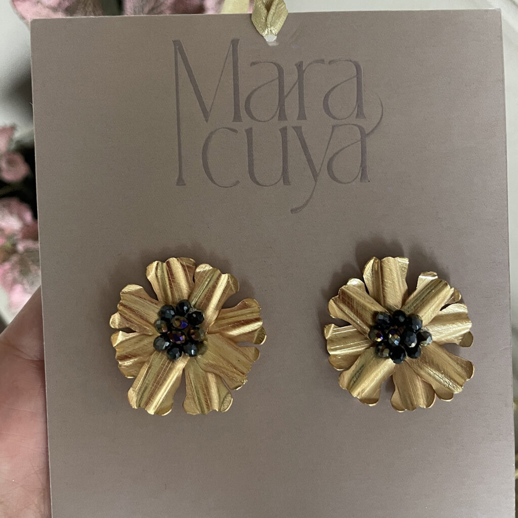 Sunflower Earrings [Black]
