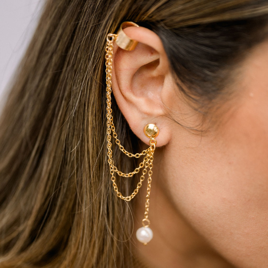 Kyra Earrings with Ear Cuff