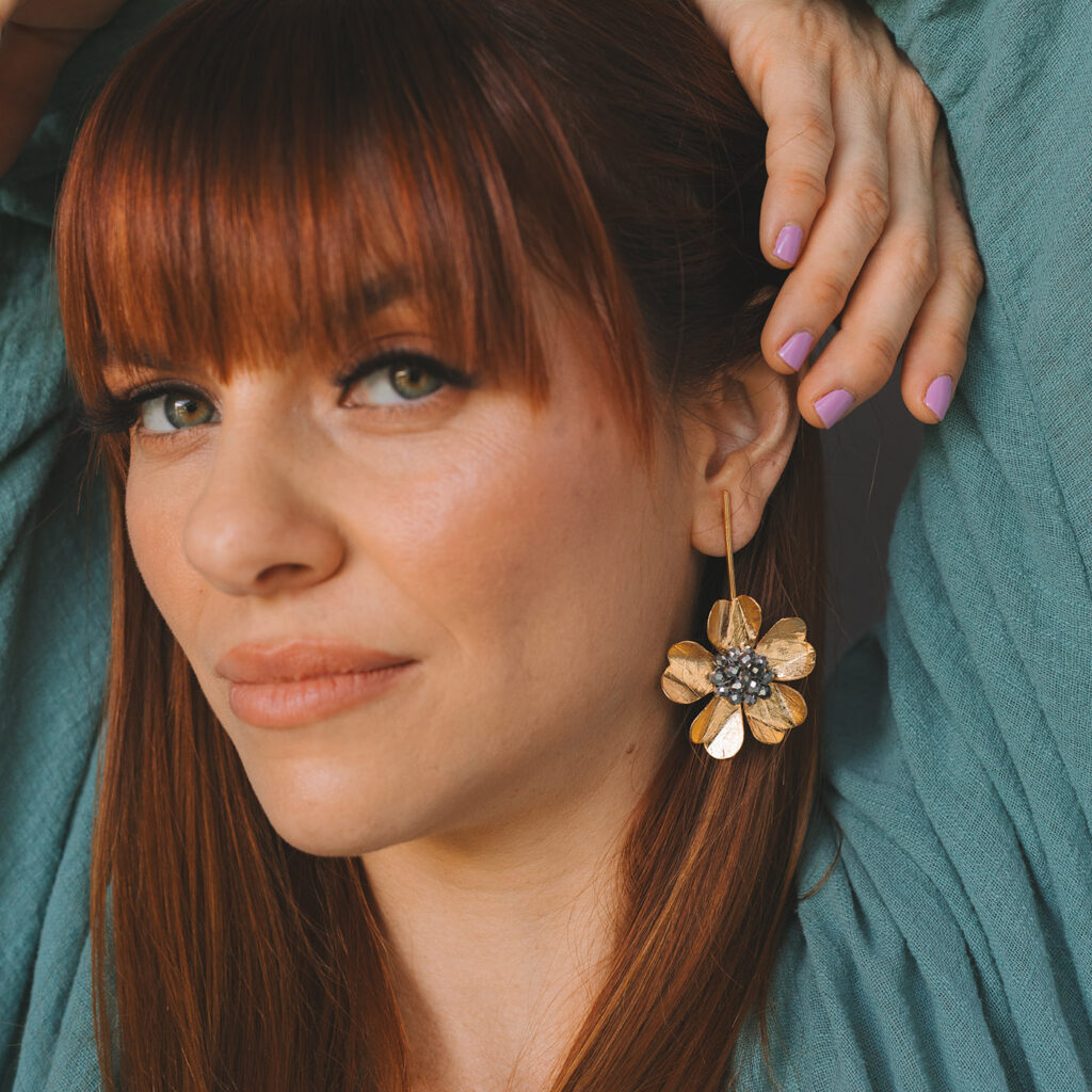 Florencia Earrings [Silver]
