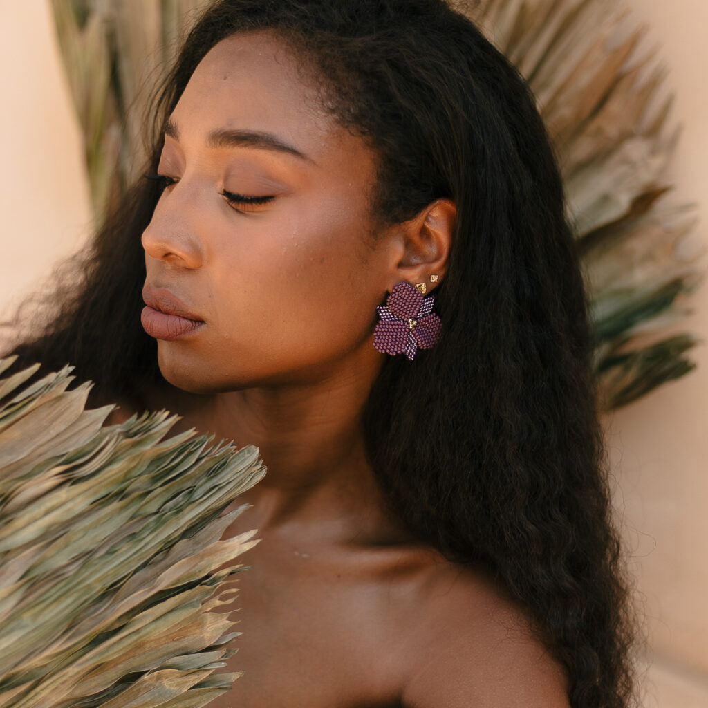 Pascua Earrings [Purple]