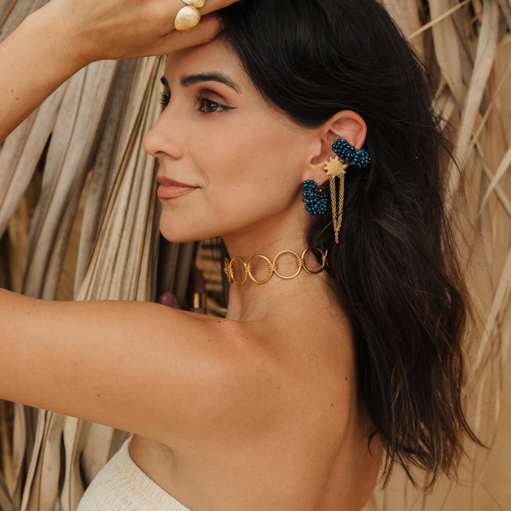 Lira Ear Cuff [Blue]