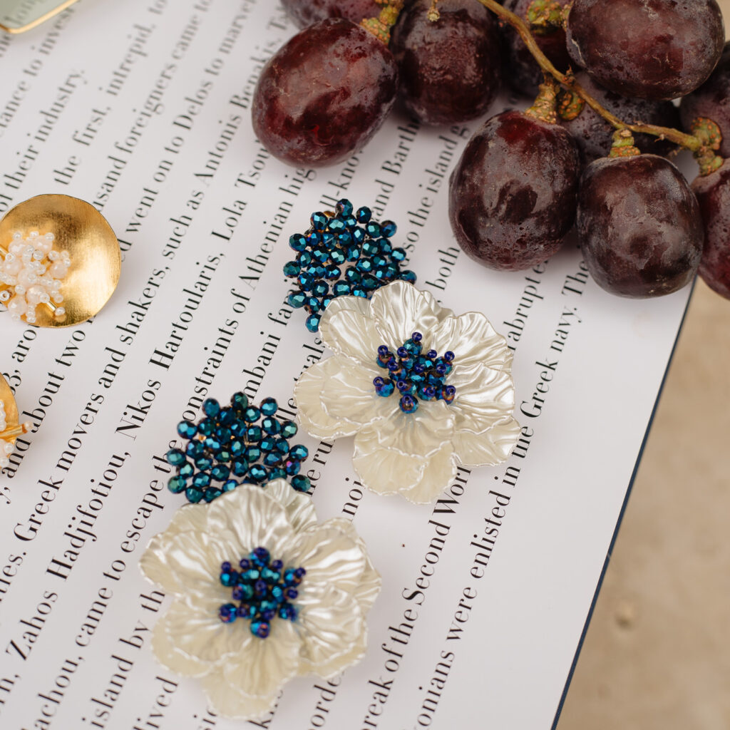 Wildflower Earrings [Blue]