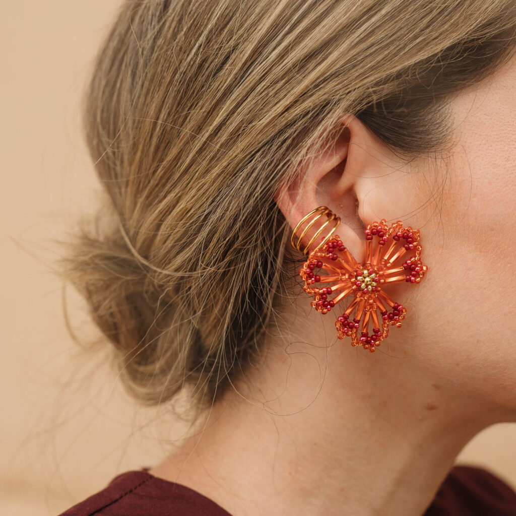 Serena Earrings [Orange]
