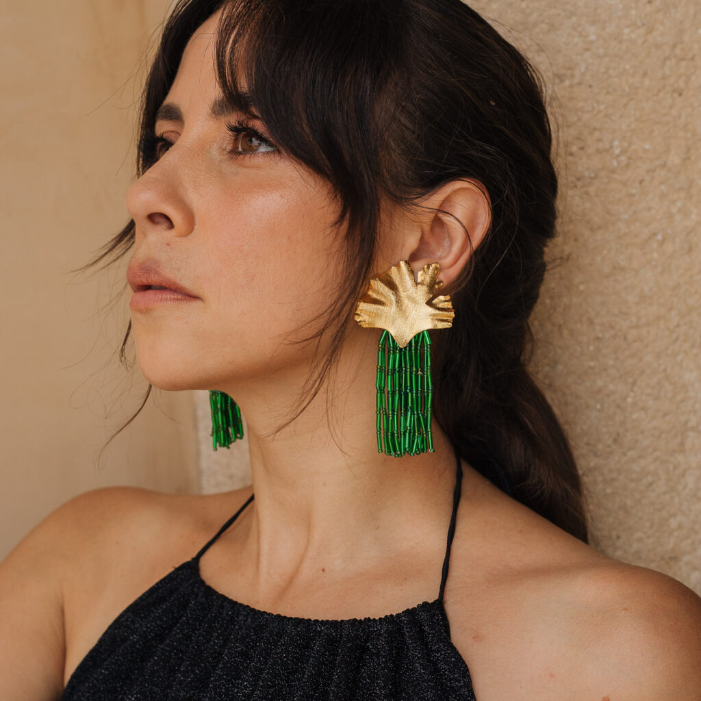Ava Earrings [Green]