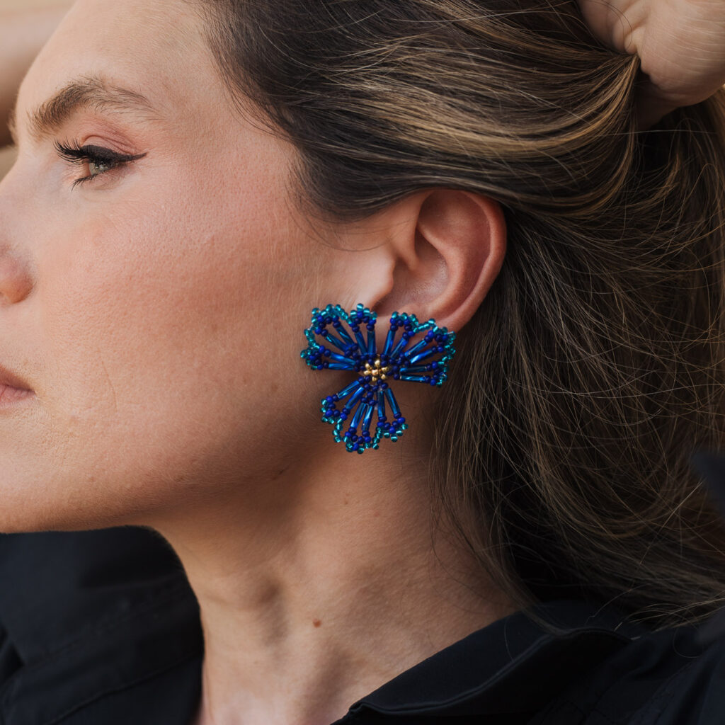 Serena Earrings [Blue]