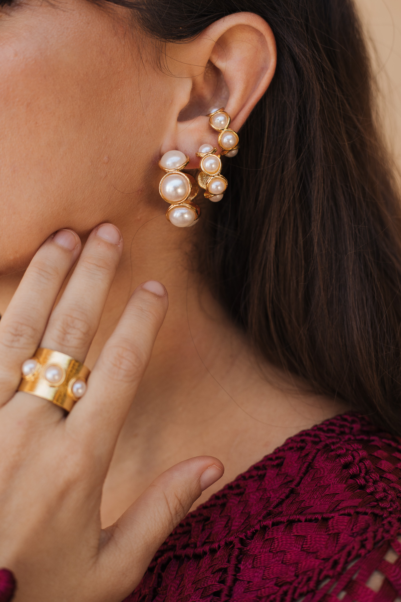 Pearly Ear Cuff - Imagen 2