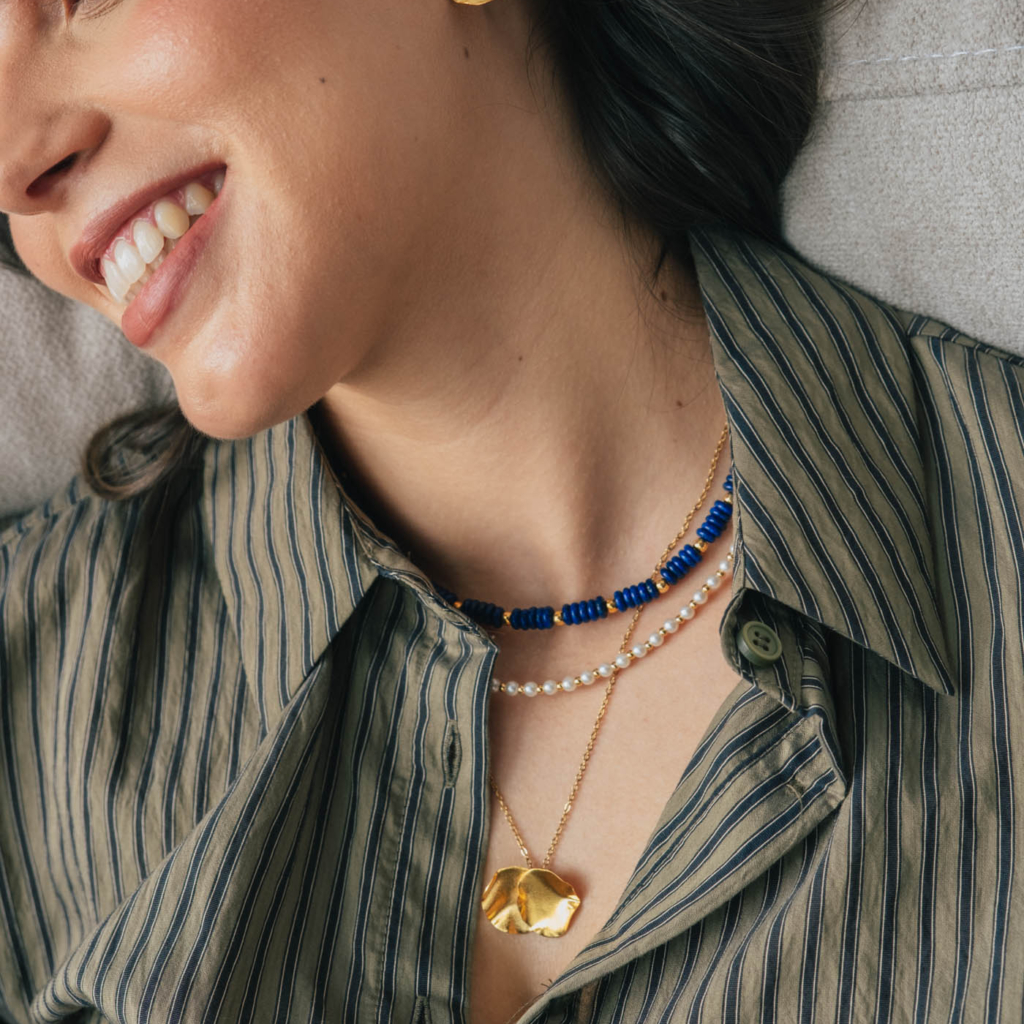 Foro Necklace Set [Lapis lazuli]